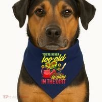 Funny Gardening Plants Gardener Gift USA-Made Doggie Bandana thumb 1
