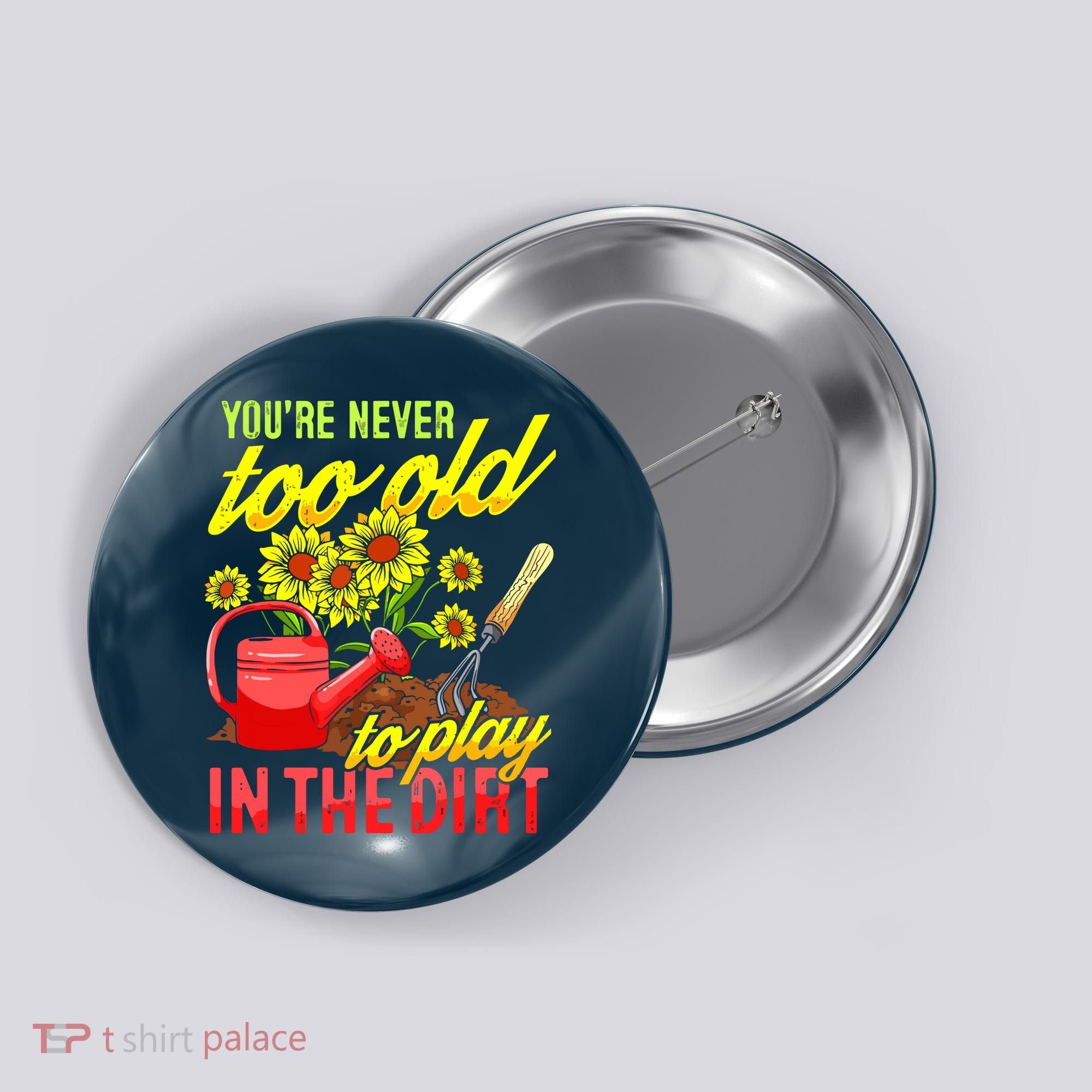 Funny Gardening Plants Gardener Gift Button
