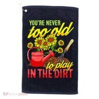 Funny Gardening Plants Gardener Gift Golf Towel thumb 0
