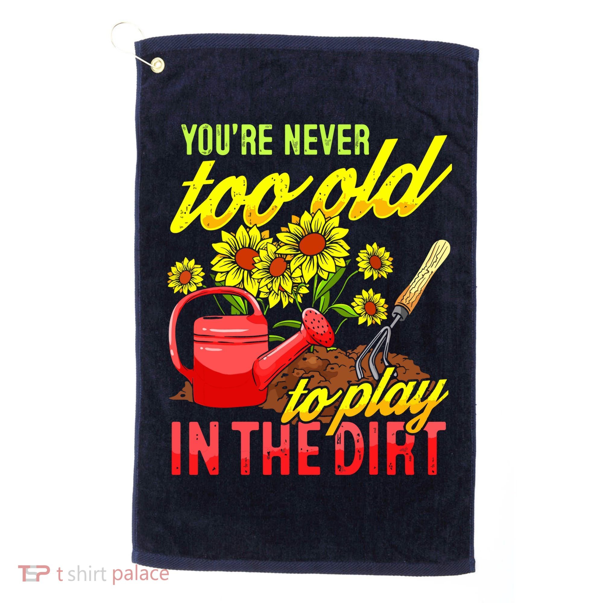 Funny Gardening Plants Gardener Gift Golf Towel