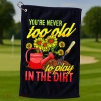 Funny Gardening Plants Gardener Gift Golf Towel thumb 1