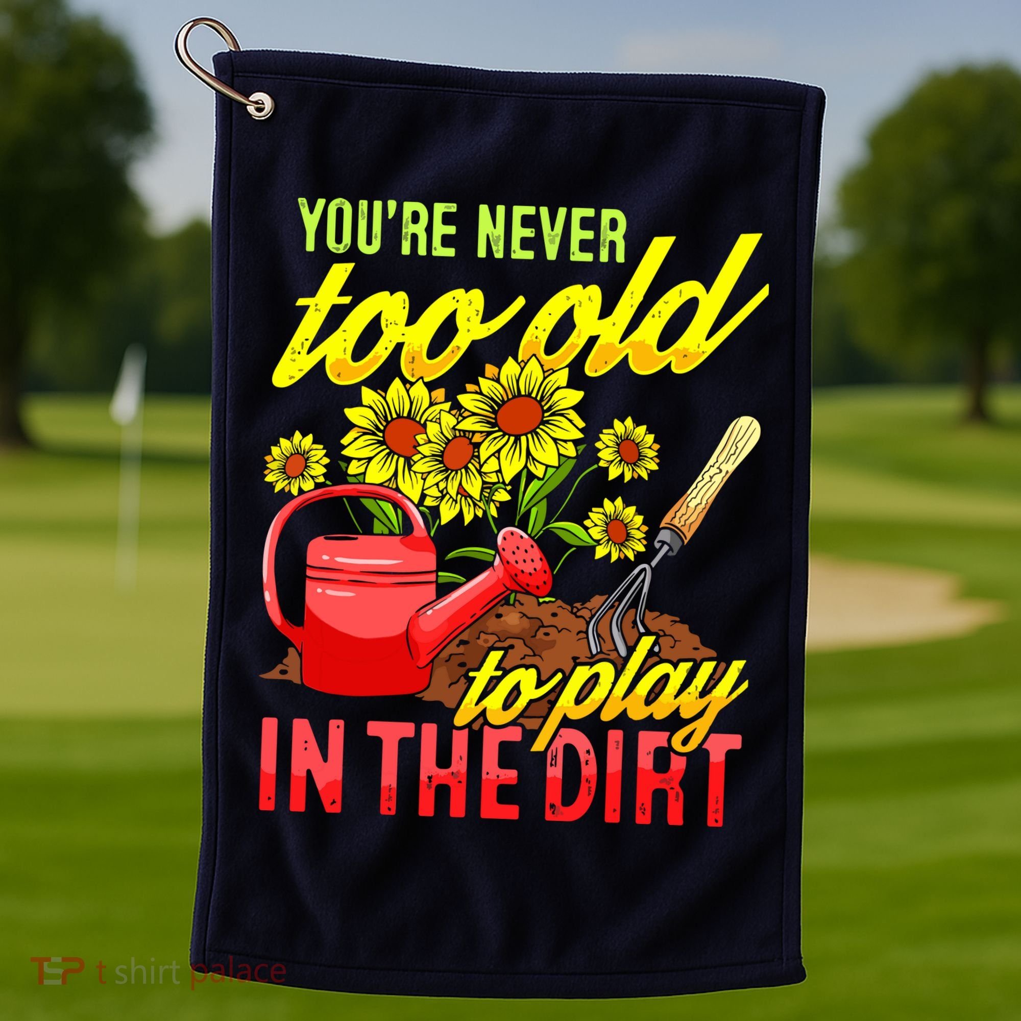 Funny Gardening Plants Gardener Gift Golf Towel