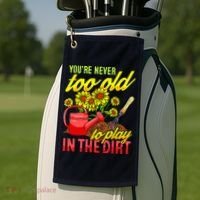 Funny Gardening Plants Gardener Gift Golf Towel thumb 2