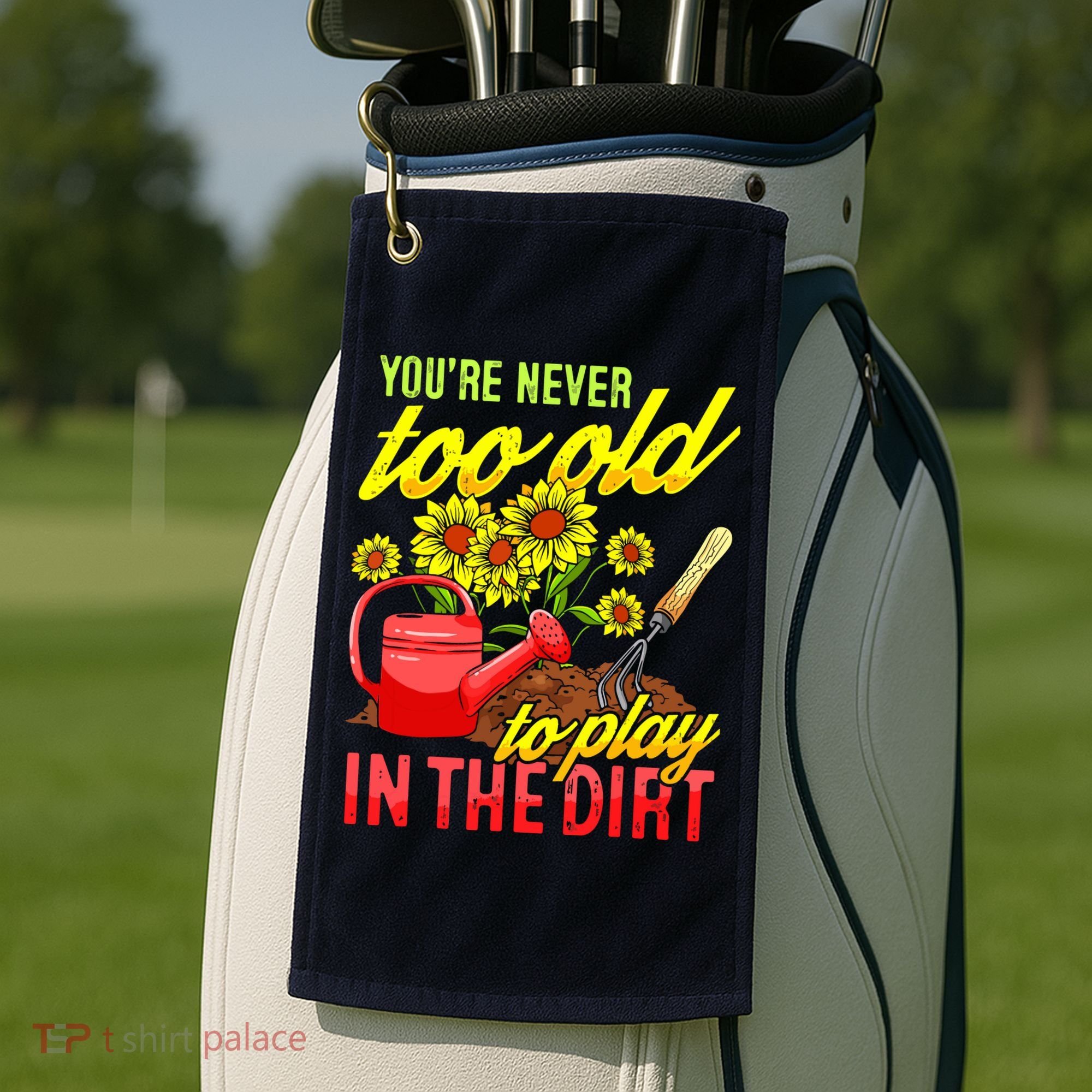 Funny Gardening Plants Gardener Gift Golf Towel