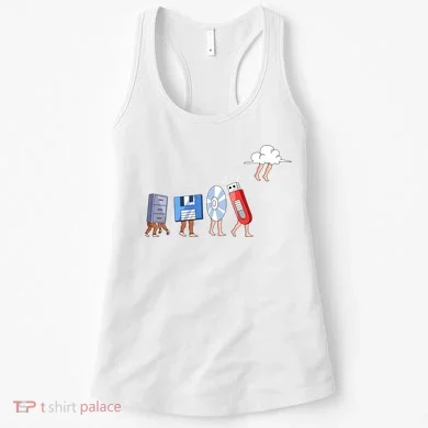 Funny Geek Programmer Nerd Developer Cute Gift Computer Engineering Funny Gift Women's Tank Top