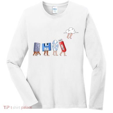 Funny Geek Programmer Nerd Developer Cute Gift Computer Engineering Funny Gift Women's Long Sleeve Shirt