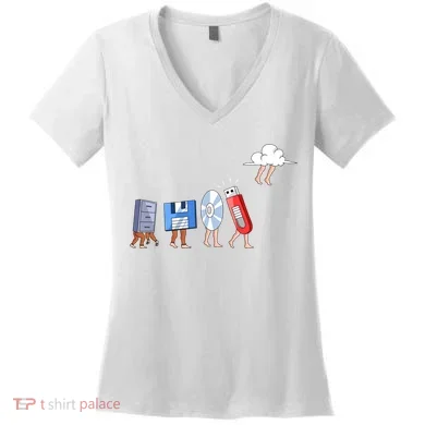 Funny Geek Programmer Nerd Developer Cute Gift Computer Engineering Funny Gift Women's V-Neck T-Shirt