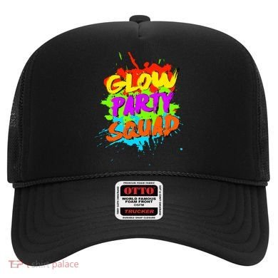 Funny Glow Party Squad Colorful Splash Retro Costume Party Gift Hat
