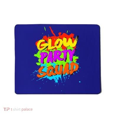 Funny Glow Party Squad Colorful Splash Retro Costume Party Gift Mousepad