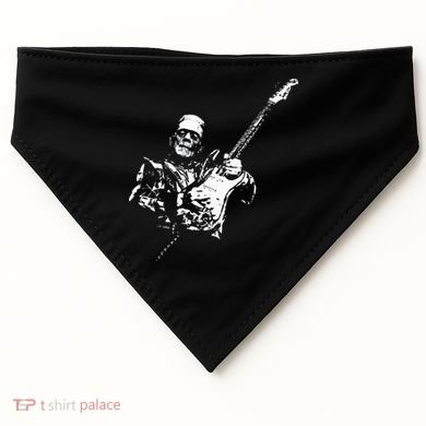 Frankenstein Guitar Player USA-Made Doggie Bandana