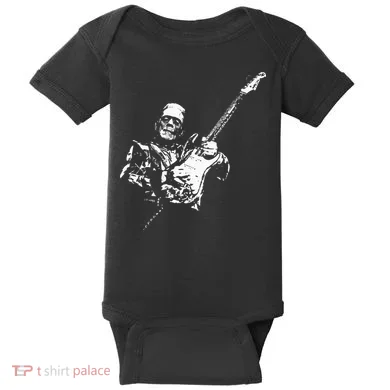 Frankenstein Guitar Player Baby Bodysuit