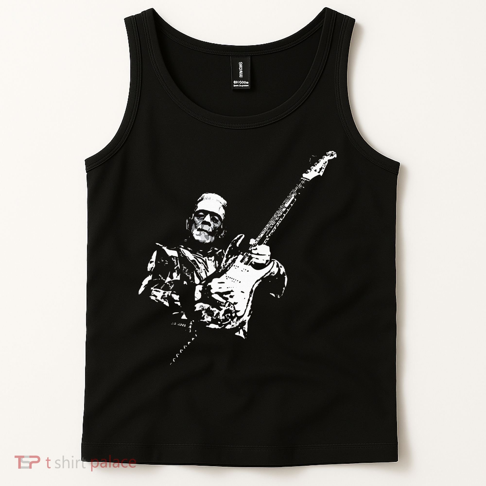Frankenstein Guitar Player Tank Top