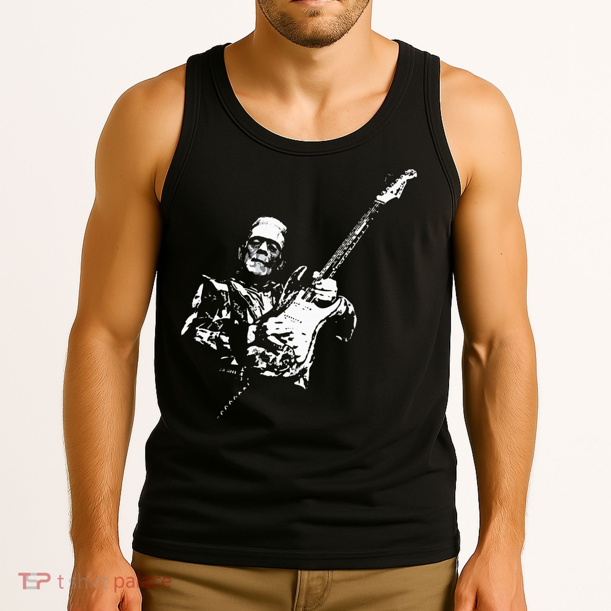 Frankenstein Guitar Player Tank Top
