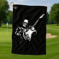 Frankenstein Guitar Player Golf Towel thumb 1