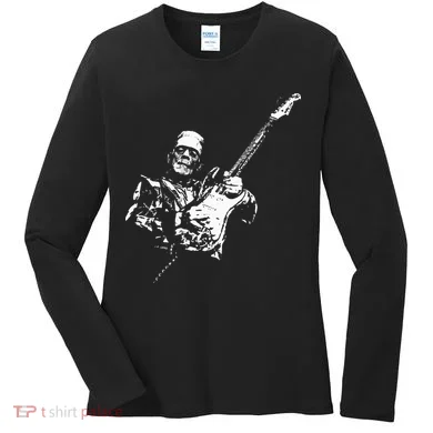 Frankenstein Guitar Player Women's Long Sleeve Shirt