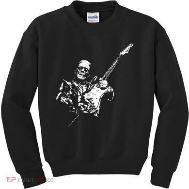 Frankenstein Guitar Player Kids Sweatshirt