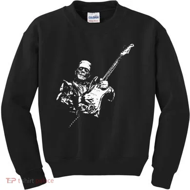 Frankenstein Guitar Player Kids Sweatshirt