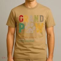 Funny Grand Paw Grandpa Dog Dad Definition Pawpa Fathers Day T-Shirt thumb 3
