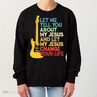 Funny Guitar Player Christian Bible Gift Women's Sweatshirt thumb 0