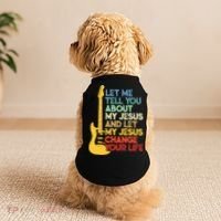 Funny Guitar Player Christian Bible Gift Doggie Tank thumb 2