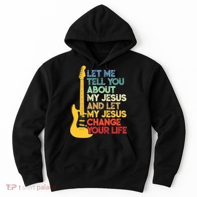 Funny Guitar Player Christian Bible Gift Hoodie