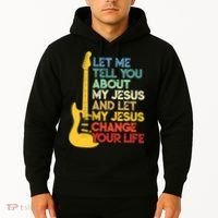 Funny Guitar Player Christian Bible Gift Hoodie thumb 2