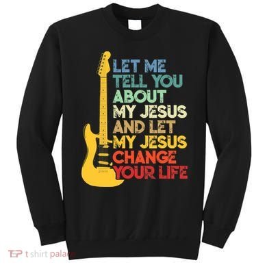 Funny Guitar Player Christian Bible Gift Sweatshirt