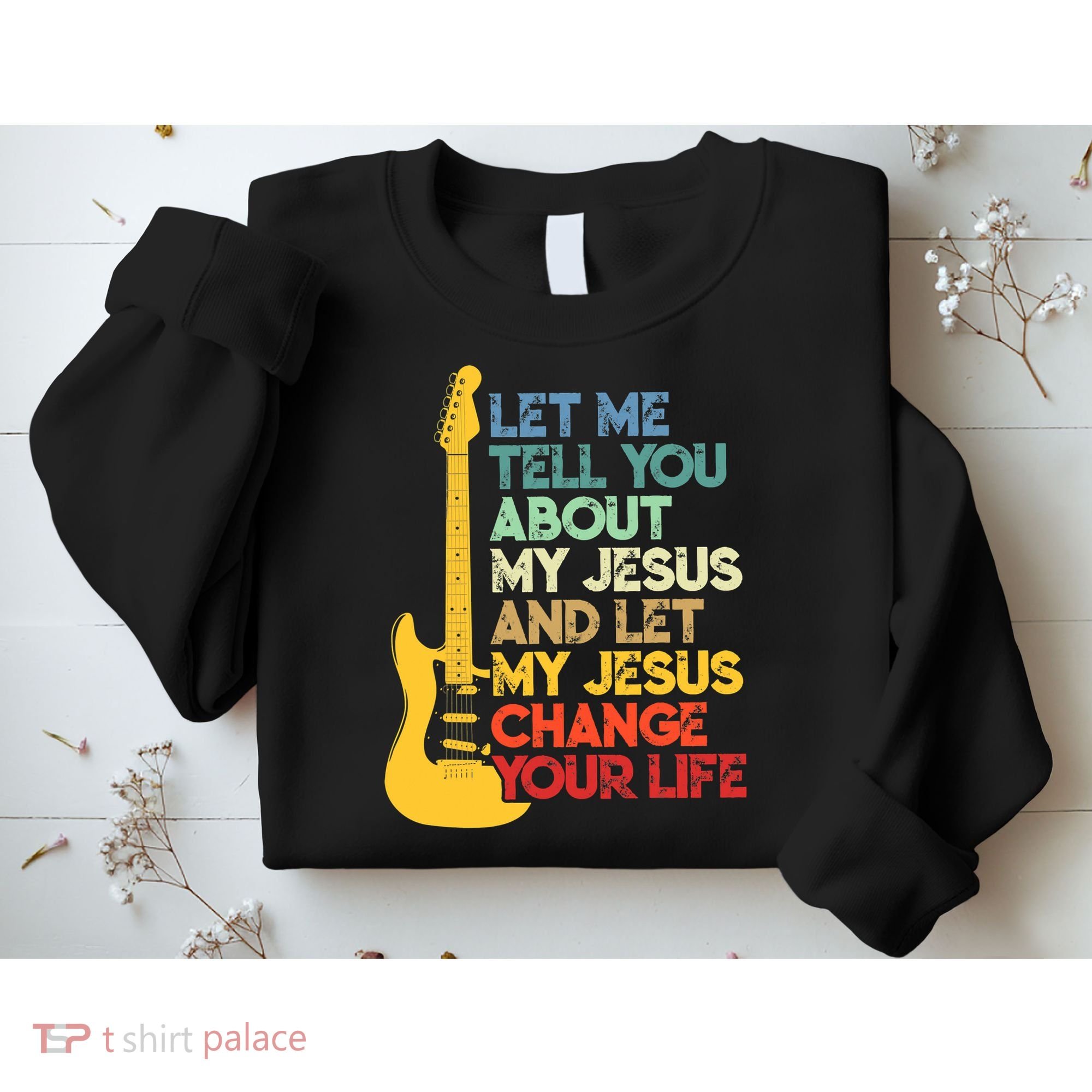 Funny Guitar Player Christian Bible Gift Sweatshirt