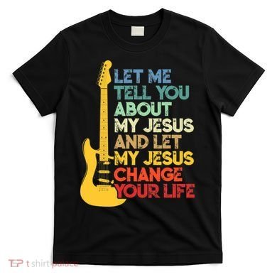 Funny Guitar Player Christian Bible Gift T-Shirt