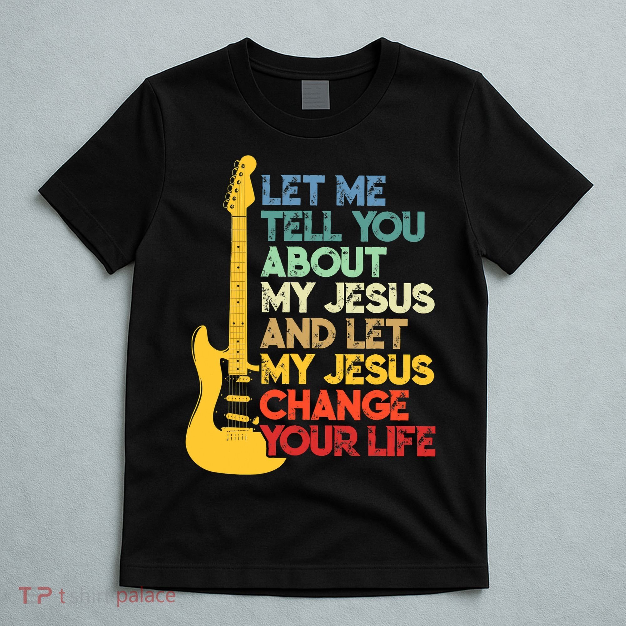 Funny Guitar Player Christian Bible Gift T-Shirt