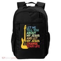 Funny Guitar Player Christian Bible Gift Backpack thumb 0