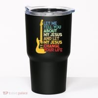 Funny Guitar Player Christian Bible Gift Tumbler thumb 0