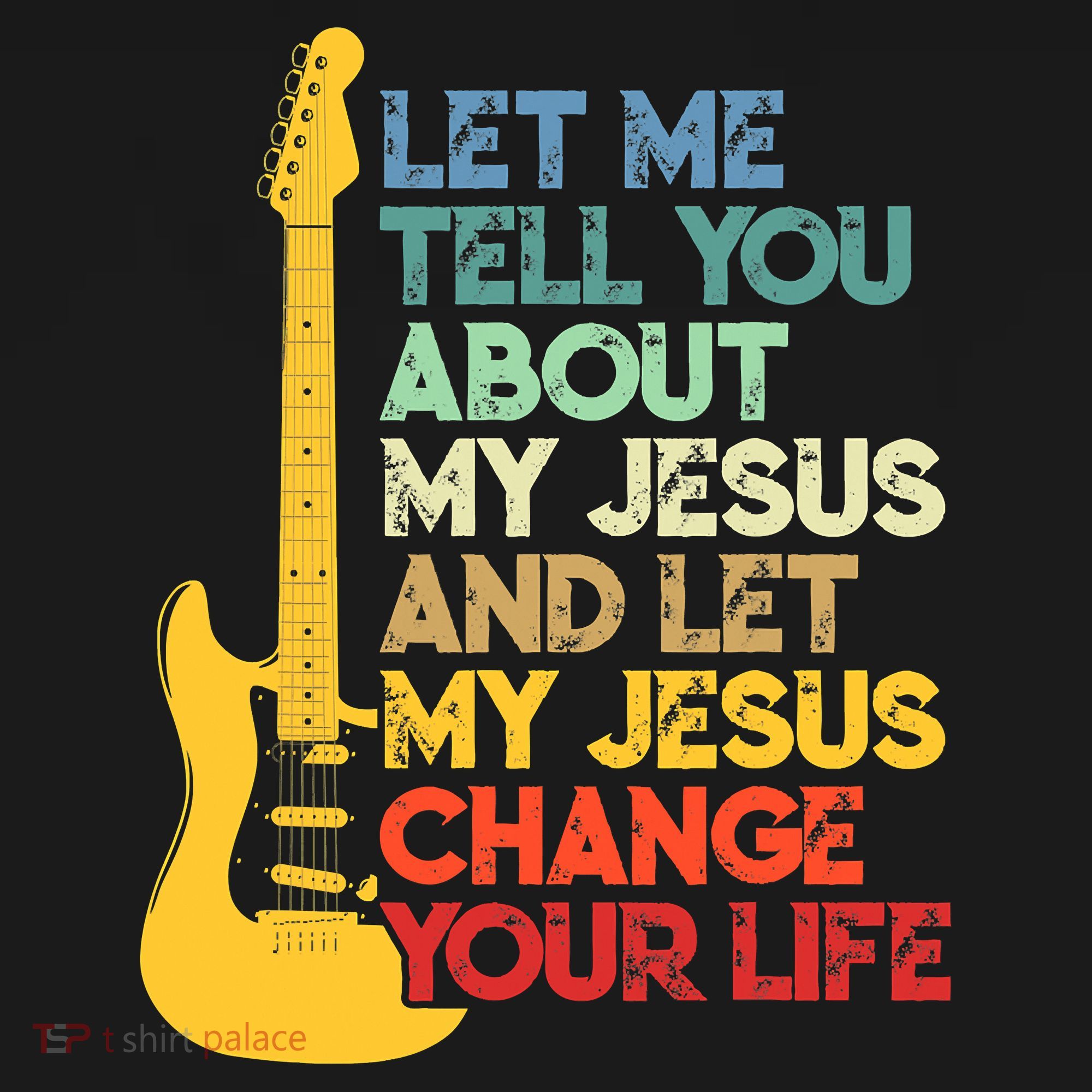 Funny Guitar Player Christian Bible Gift Mousepad