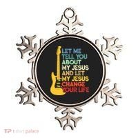 Funny Guitar Player Christian Bible Gift Ornament thumb 0