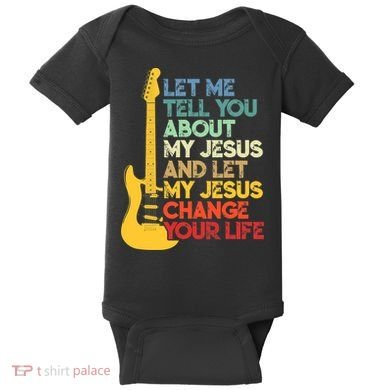 Funny Guitar Player Christian Bible Gift Baby Bodysuit