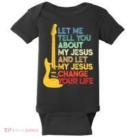 Funny Guitar Player Christian Bible Gift Baby Bodysuit thumb 0