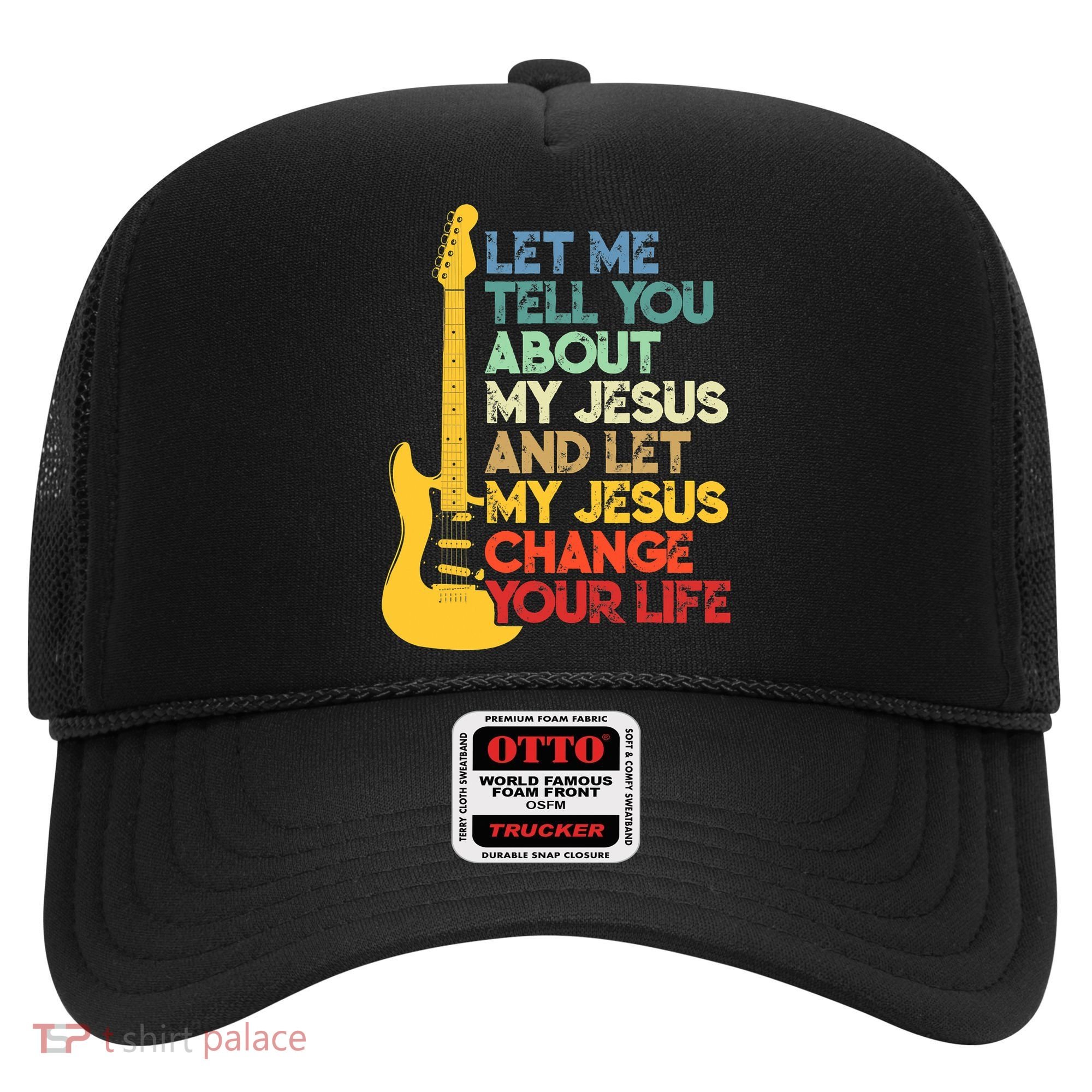 Funny Guitar Player Christian Bible Gift Hat