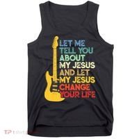 Funny Guitar Player Christian Bible Gift Tank Top thumb 0