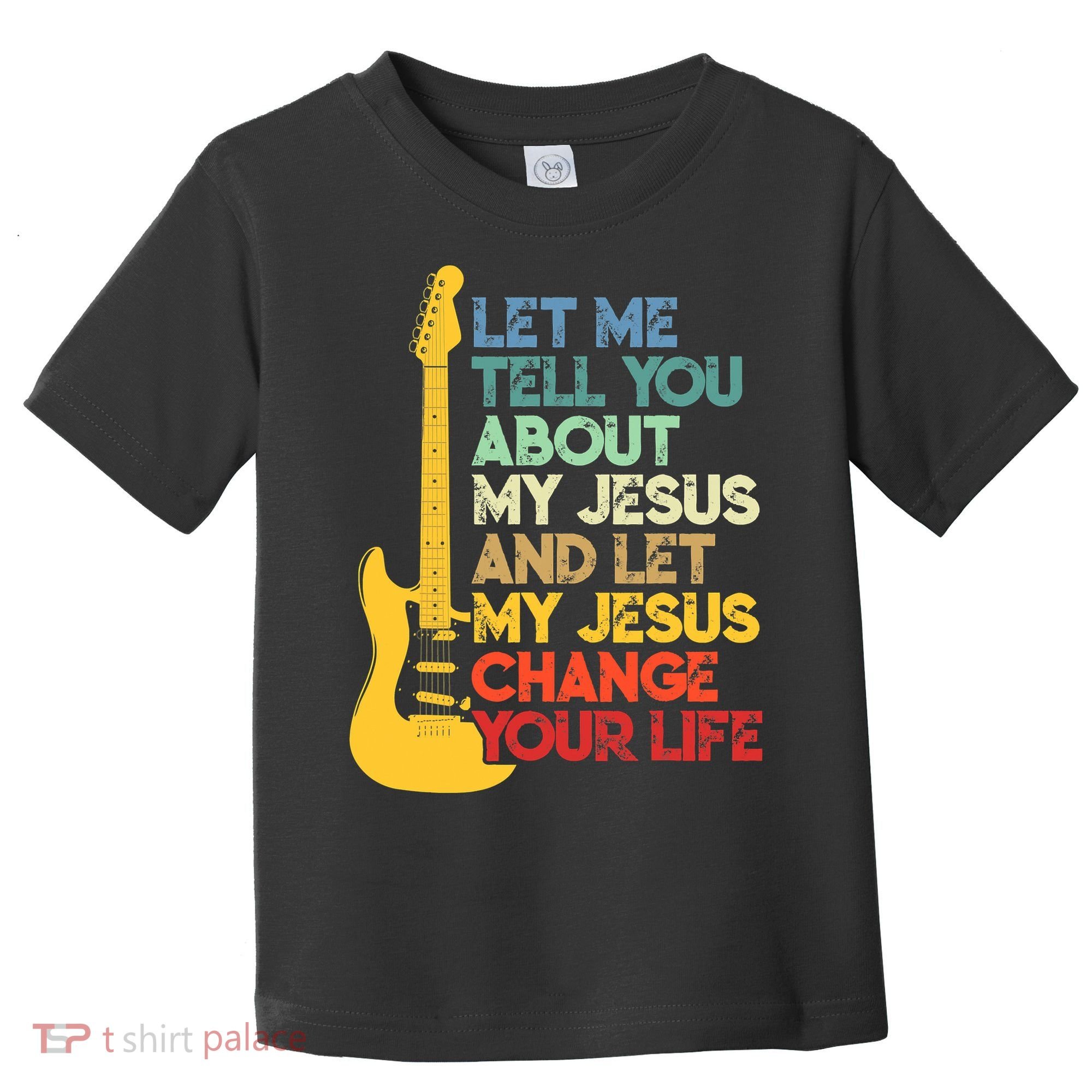 Funny Guitar Player Christian Bible Gift Toddler T-Shirt