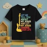 Funny Guitar Player Christian Bible Gift Toddler T-Shirt thumb 3