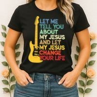 Funny Guitar Player Christian Bible Gift Women's T-Shirt thumb 2