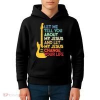 Funny Guitar Player Christian Bible Gift Kids Hoodie thumb 4