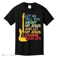 Funny Guitar Player Christian Bible Gift Kids T-Shirt thumb 0