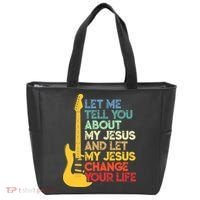 Funny Guitar Player Christian Bible Gift Tote Bag thumb 0