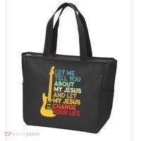 Funny Guitar Player Christian Bible Gift Tote Bag thumb 3