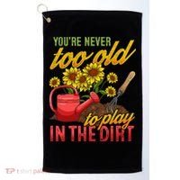 Funny Gardening Plants Gardener Gift Cute Gift Golf Towel thumb 0