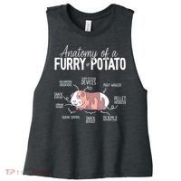 Funny Guinea Pig Guinea Pig Anatomy Guinea Pig Women's Racerback Cropped Tank thumb 0