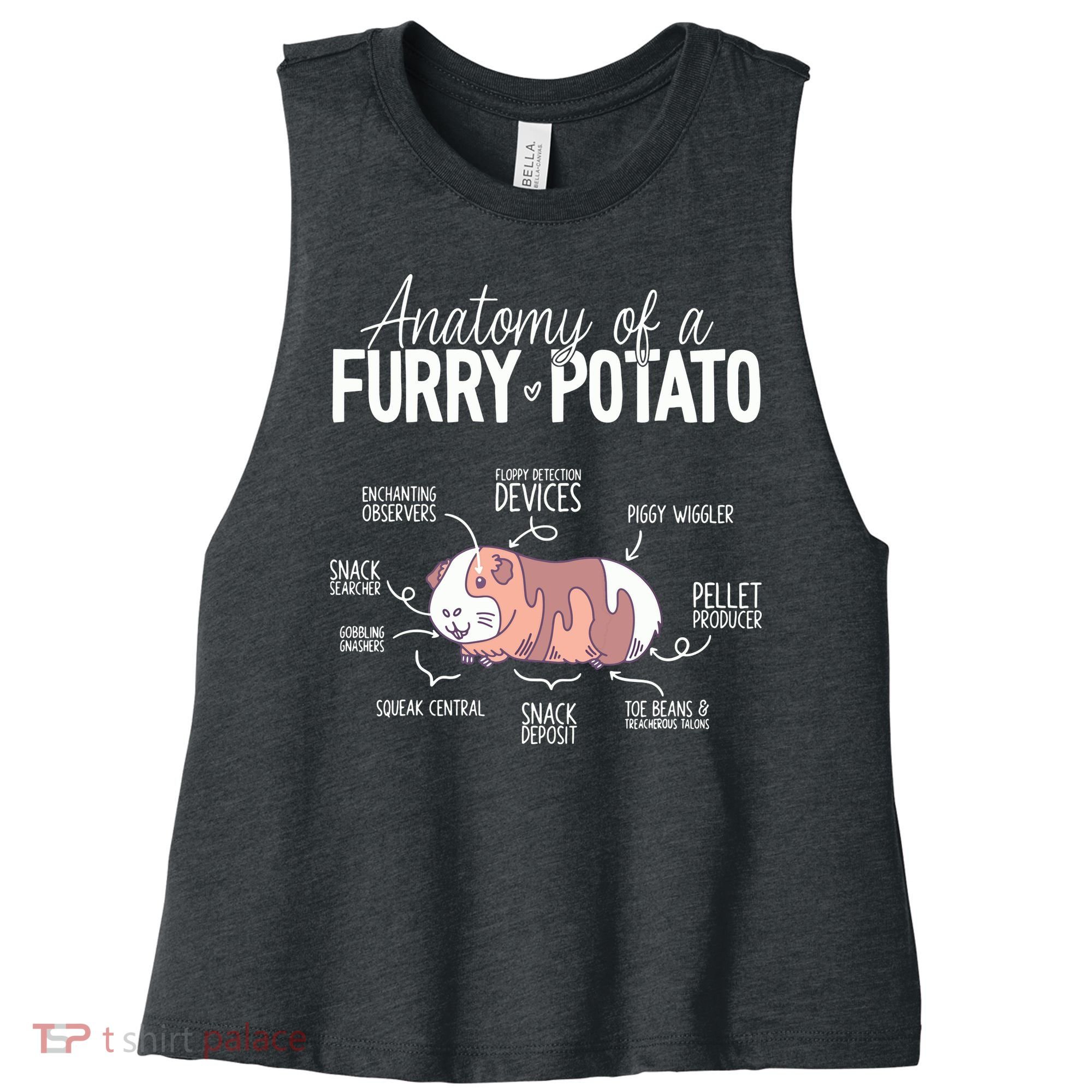 Funny Guinea Pig Guinea Pig Anatomy Guinea Pig Women's Racerback Cropped Tank