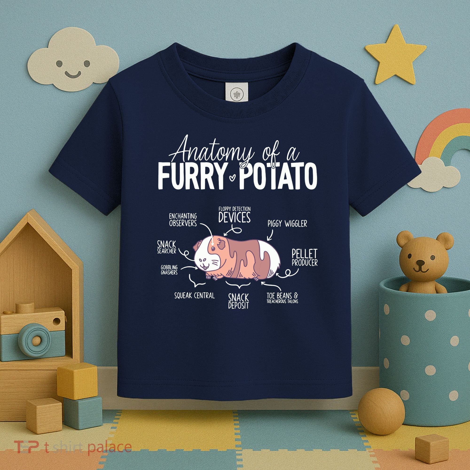 Funny Guinea Pig Guinea Pig Anatomy Guinea Pig Toddler T-Shirt