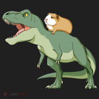 Funny Guinea Pig Riding T Rex Dinosaur Tumbler thumb 3